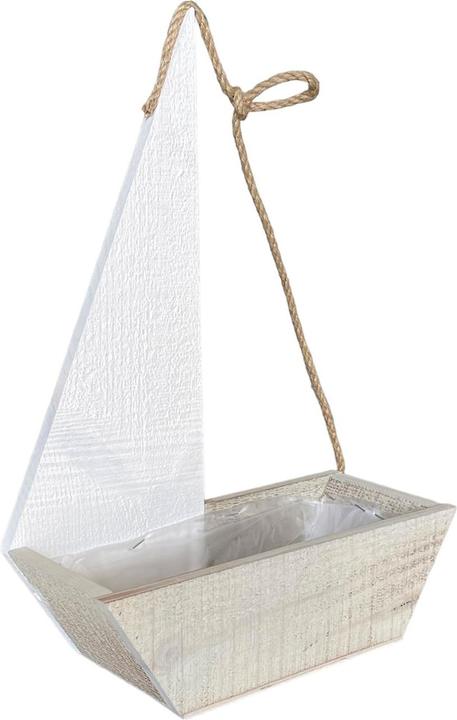 Natura Punto Planter Box Sailboat, Maritime Flowerpot (37 x 26 x 11.50 cm)