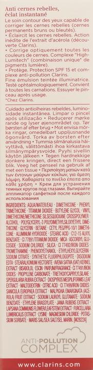 Immagine prodotto Clarins Pelle - Mission Perfection Yeux SPF 15 (Crema per la cura degli occhi, 15 ml, Giorno)