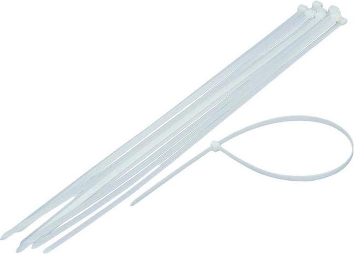 Okko CABLE TIES 4.5X430MM 100PCS WHITE (Plastic cable ties, 430 mm, 100 pcs.)