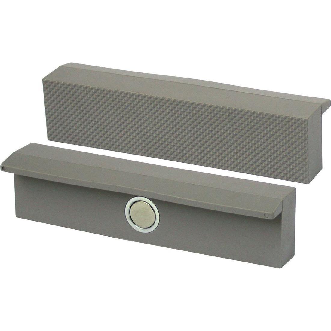 Brockhaus, Schraubstock + Zwinge, Magnet Schutzbacke Typ Polyurethan Riffel, Grösse 100 mm (100 mm)
