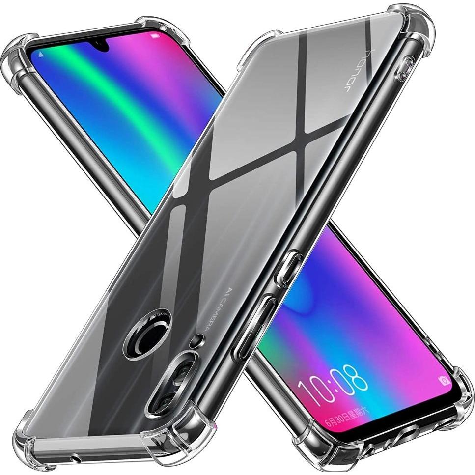 Screenguard Huawei P Smart 2019 Hülle Crystal Soft Airbag Bumper (Huawei P Smart (2019)), Smartphone Hülle, Transparent
