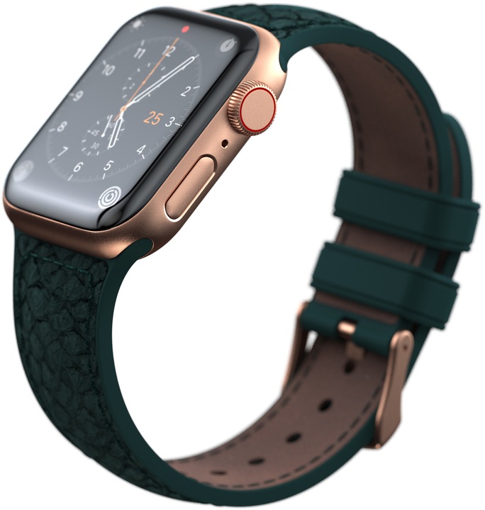 Actual product image Njord Jord Watch Strap For (44 mm, 45 mm, Vegan Leather, Salmon leather, Stainless steel fastener, Apple Watch)