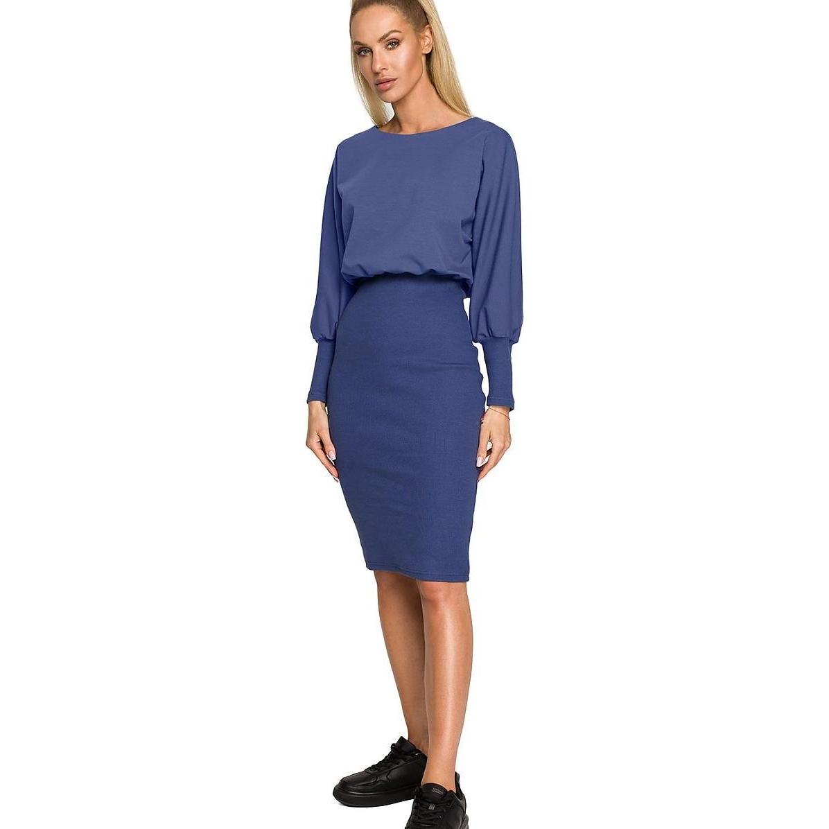 Made of Emotion, Damen, Kleider, Alltagskleid Moe, Blau, (XL)