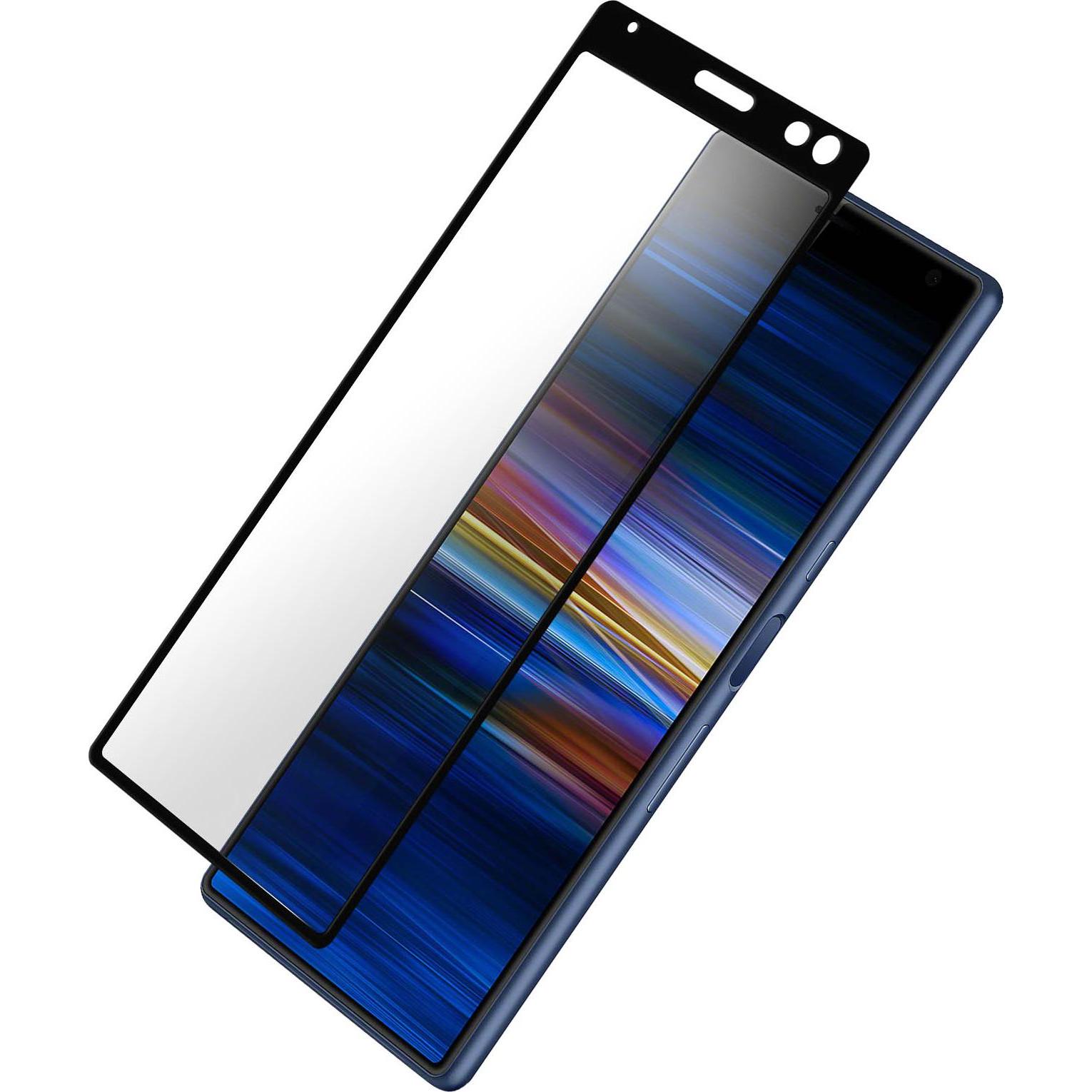 Avizar Panzerglas, Glas Schutzfolie, Schutzglas (1 Stück, Sony Xperia 10), Smartphone Schutzfolie, Schwarz