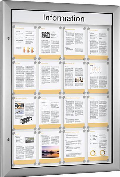 Image du produit Schaar-Design Vitrine d'affichage (Tableau noir, 102,5 x 138 cm)