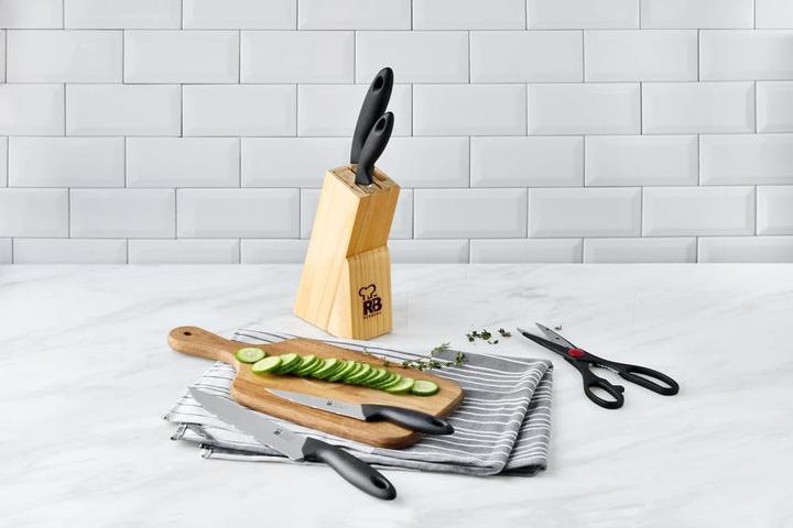 Produktbild Renberg 6-teiliges Messerblock-Set mit Schere
