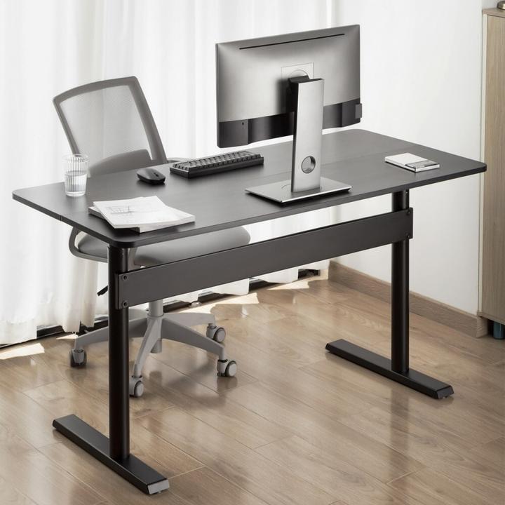 Actual product image Ergo Office Desk with top 140x68cm gas pressure spring height-adjustable for employees standing up (140 x 68 cm)
