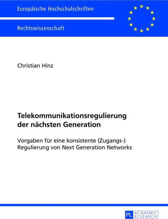 Produktbild Telekommunikationsregulierung der nächsten Generation (Christian Hinz, 2013)