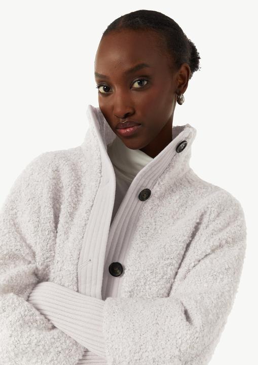 Produktbild Comma Bouclé-Mantel mit Strickdetails
