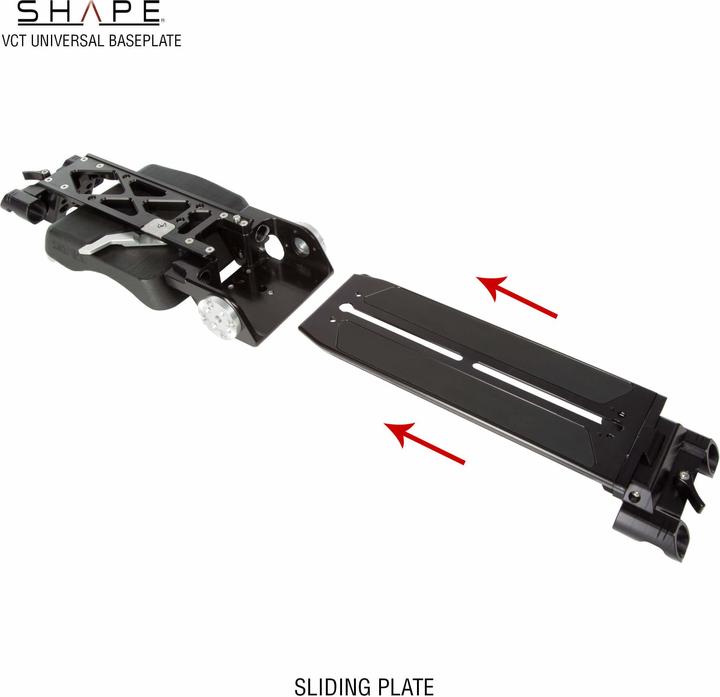 Actual product image Shape BP10 - Revolt VCT Universal Baseplate With Camera Shoulder Mount