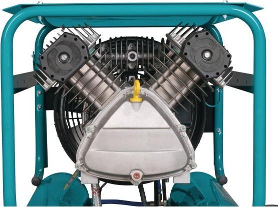 Immagine prodotto Stürmer Aeronautica - Compressore a pistoni per dispositivi mobili AIRCAR 553/22 PRO, 2 cilindri, flangiato (10 bar, 11 l)