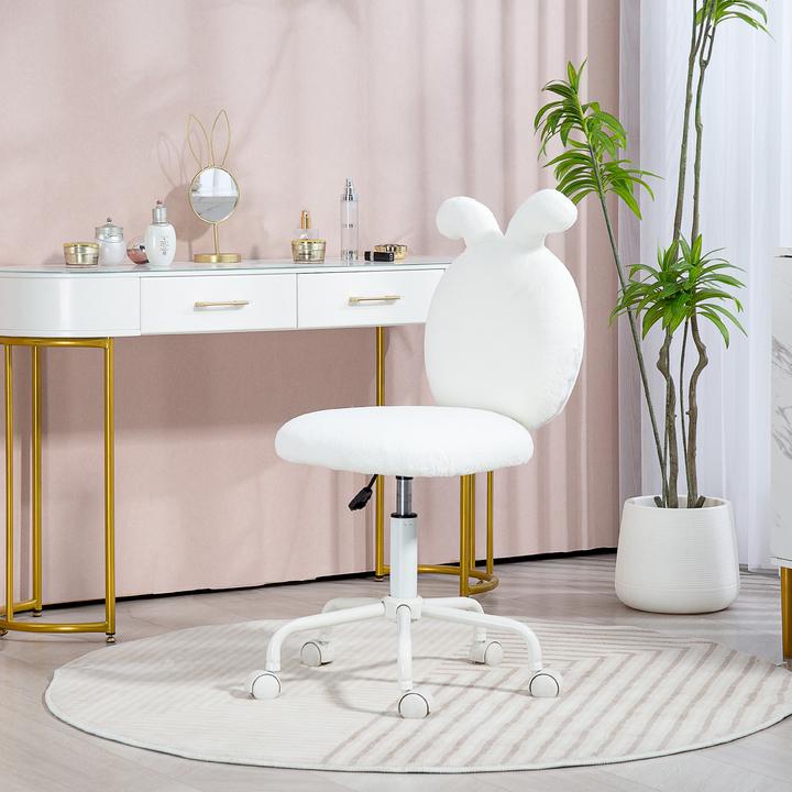 Produktbild Homcom Bürostuhl Polyester, Metall Weiss
