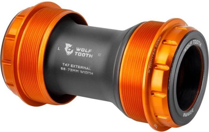 Actual product image Wolf Tooth Bottom Bracket T47 external, 30mm, 85.5/92mm, orange