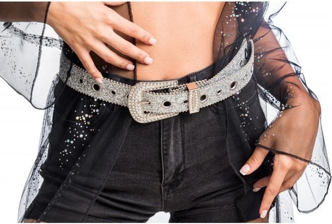 Produktbild Chaks Glitzer Gürtel: Silber (One Size)