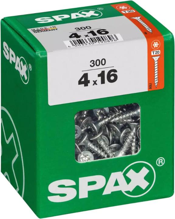 Produktbild Spax DIY Universal Senkkopf T-STAR plus VGW WIROX A9J 4x16 L 300 St. (300 Schrauben pro Stück)