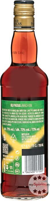 Produktbild Old Pascas 73% Jamaica Dark Rum