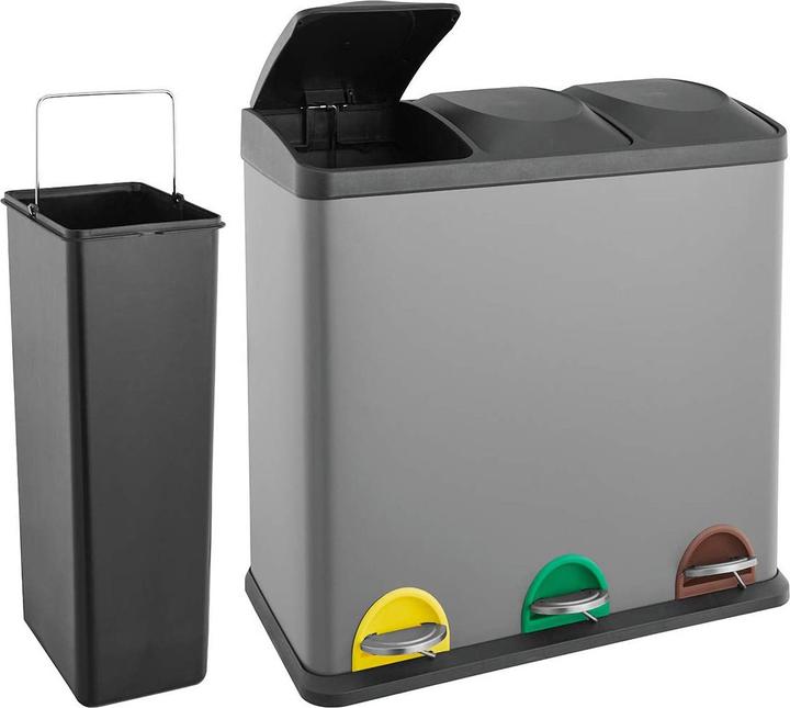 Produktbild Svita TC3X20 Treteimer 60 Liter Grau (60 l)