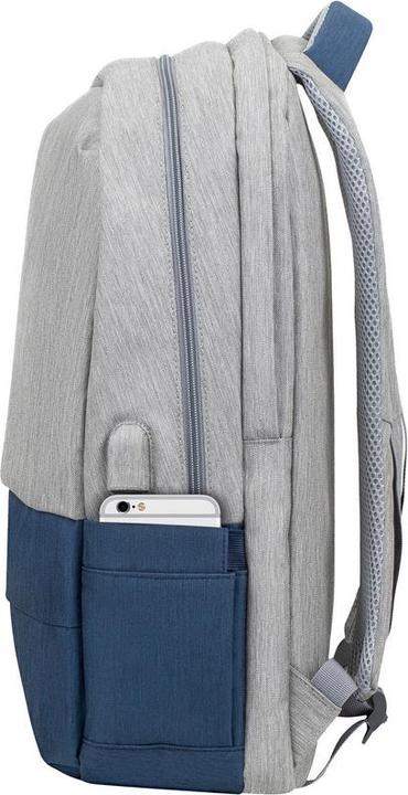 Image du produit Rivacase 7567 Gris Bleu foncé Sac à dos pour ordinateur portable jusqu'à 17.3