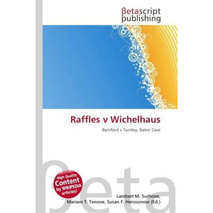 Raffles v Wichelhaus, Fachbücher