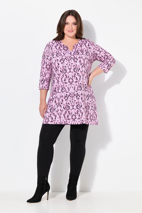 Produktbild Ulla Popken Longshirt, A-Linie, Tunika-Ausschnitt, 3/4-Arm (58)