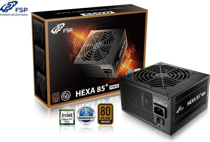 Produktbild Fortron FSP Netzteil HEXA+ PRO 450 85+ 450W ATX (450 W)