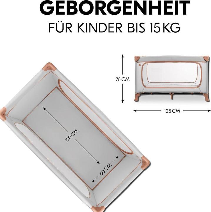 Produktbild Hauck Reisebetten Reisebett Set Dream N Play Plus inkl. Spielzelt (60 x 120 cm)
