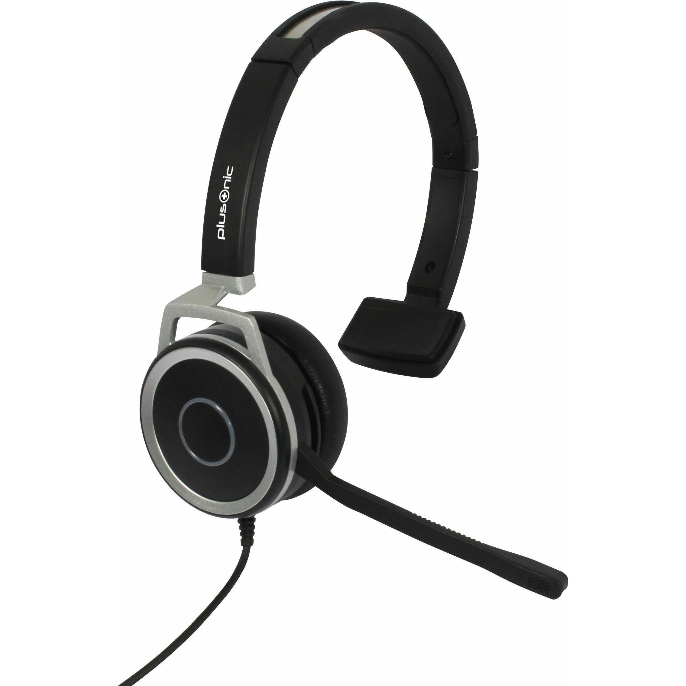 Plusonic Business Headset, 15.1P, monaural, USB & 3,5mm Klinke (Kabelgebunden, USB-A), Office Headset