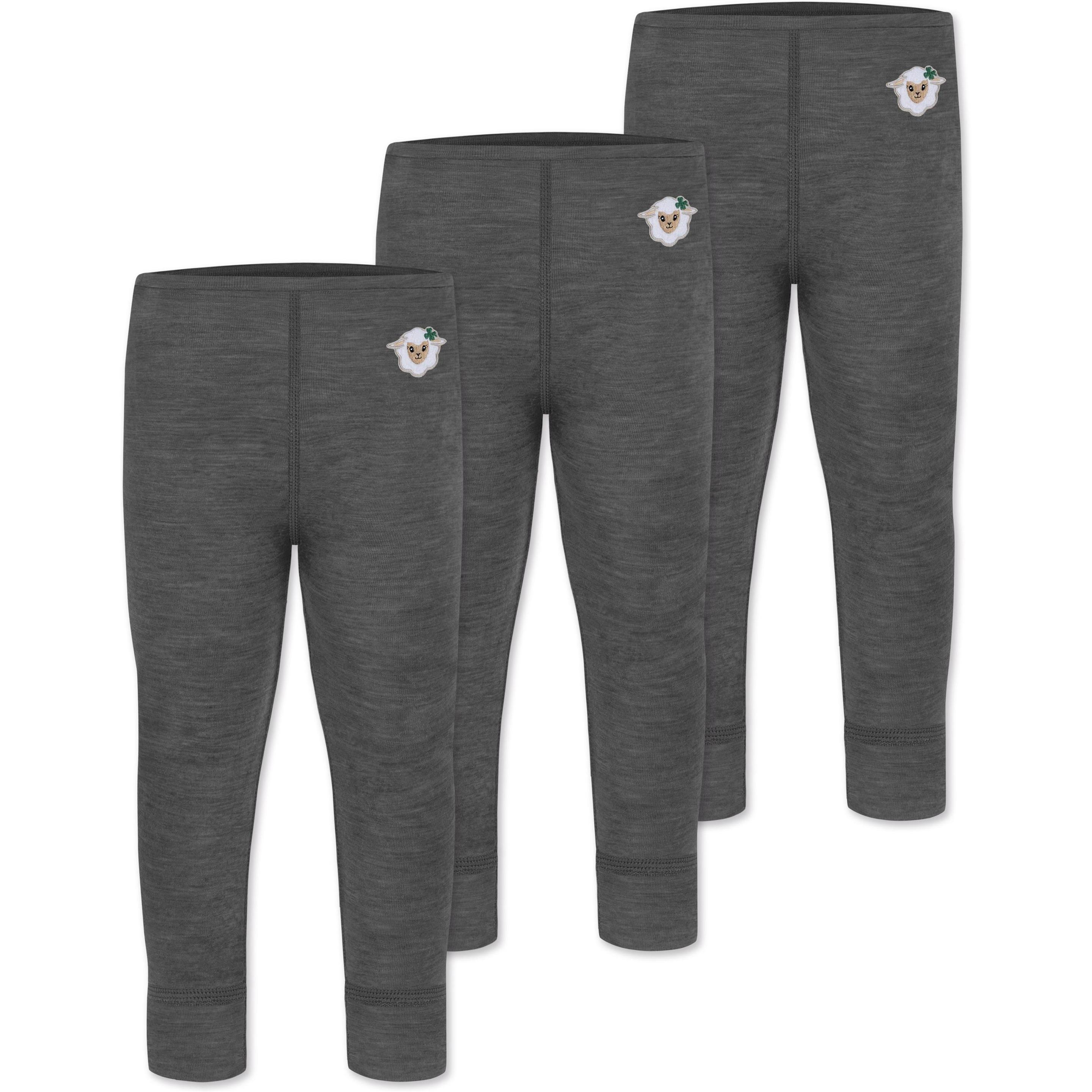 Normani, Herren, Funktionsunterhose, 3er Pack Baby Merino Lange Unterhose „Tutira" - 9505 (68), Grau, 68