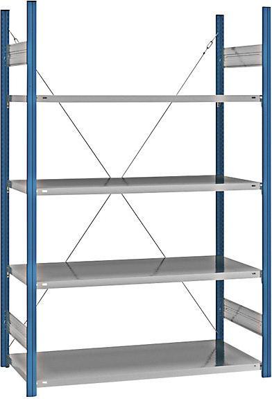 Actual product image eurokraft pro Shelf plug-in rack, blue / galvanized