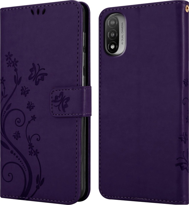 Actual product image Cadorabo Flower Book cover (Motorola E30, Motorola Moto E20, Motorola Moto E40)