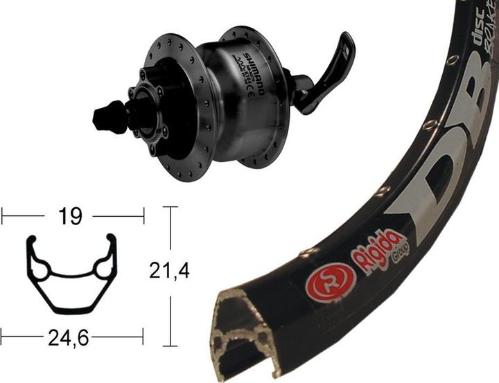 Actual product image Ryde V-wheel (Front wheel, 28")