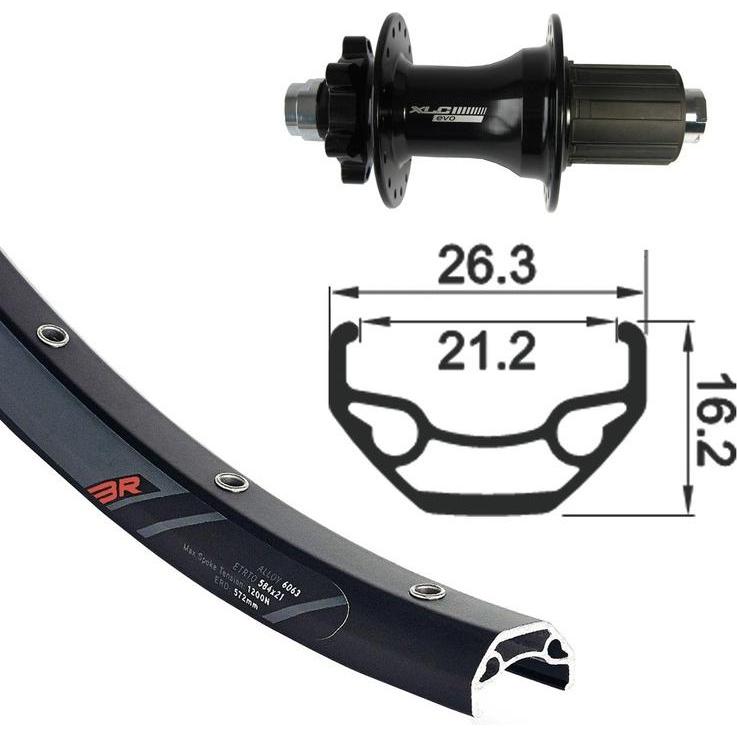 XLC, Velofelge, (27.50")