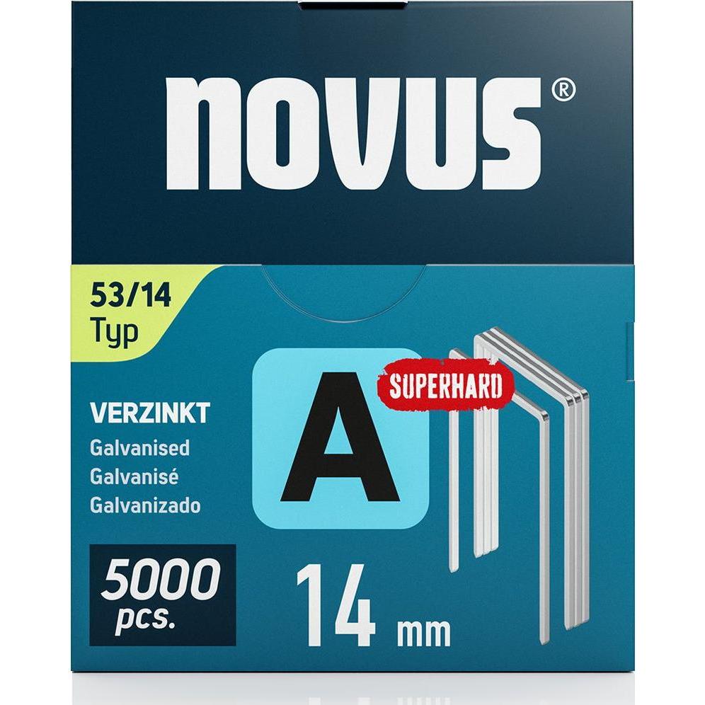 Thumbnail - Novus, Tackerklammern + Tackernägel, Feindrahtklammern A 53 14mm 5000 Stk.