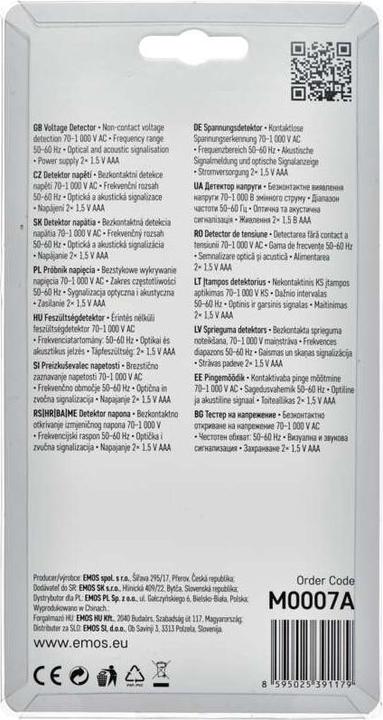 Actual product image Emos Voltage Detector VT-150