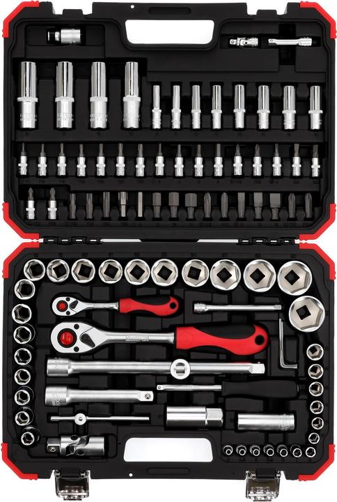 Produktbild Gedore Red red Steckschlüsselsatz, 94-teilig, Mit Umschaltknarren, Ratschen, Steckschlüssel und Bitsatz