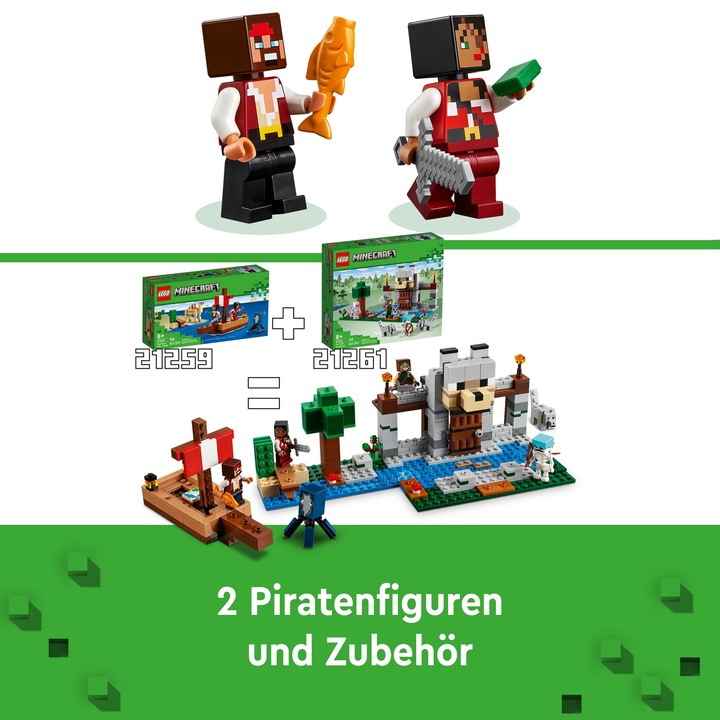 Actual product image LEGO The pirate ship voyage (21259, LEGO Minecraft)