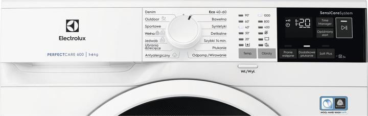 Produktbild Electrolux PerfectCare 600 EW6SN406WP Waschmaschine Frontlader 6 kg 1000 RPM Weiss (6 kg, Links)
