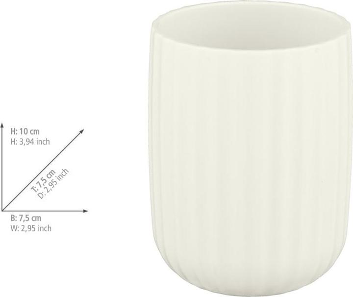 Produktbild Wenko Zahnputzbecher Agropoli (Ø 7.5 x 10 cm)