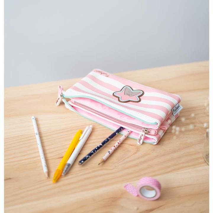 Immagine prodotto Astuccio Pusheen rosa/bianco, 21,5 x 12 cm