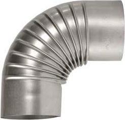 Image du produit Bertrams Coude de cheminée 90° sans porte Ø150mm argent