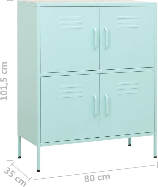 Actual product image vidaXL Lagerschrank (80 x 35 x 101.50 cm)