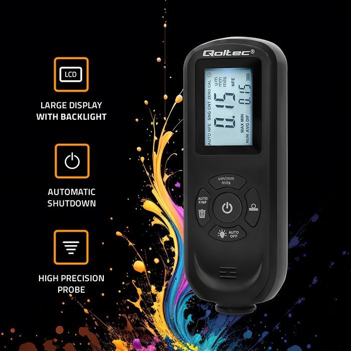 Produktbild Qoltec Schichtdickenmessgerät mit LCD 0-2000 μm