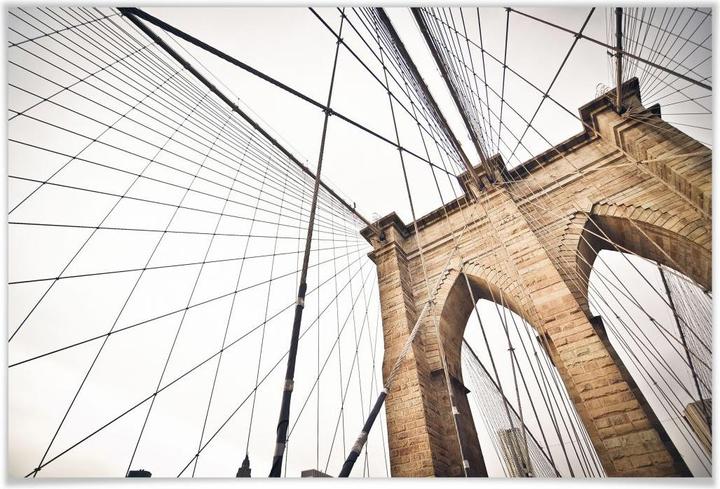 Actual product image Trenddeko Brooklyn Bridge perspective 02 (90 x 60 cm)
