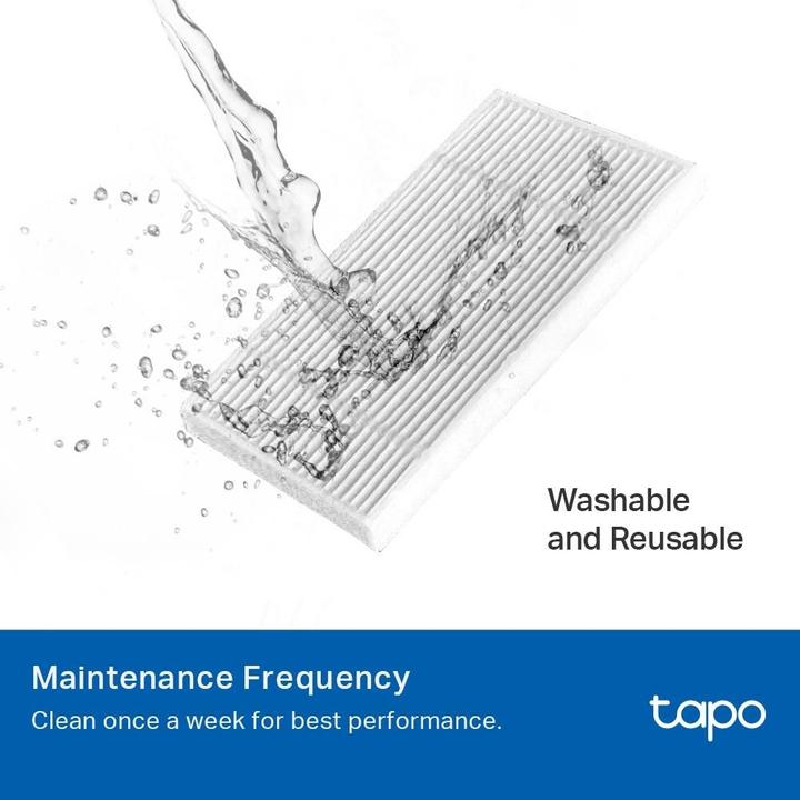 Actual product image TP-Link Tapo RVA500 Tapo Robot Vacuum 2-in-1 Dustbin & Water Tank