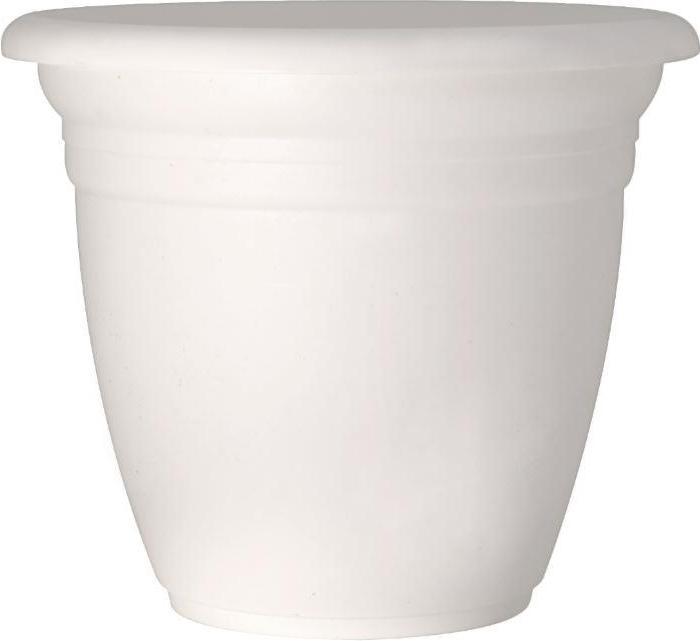 Domoletti Plastic pot, TE000021-110, Ø 21 cm, white