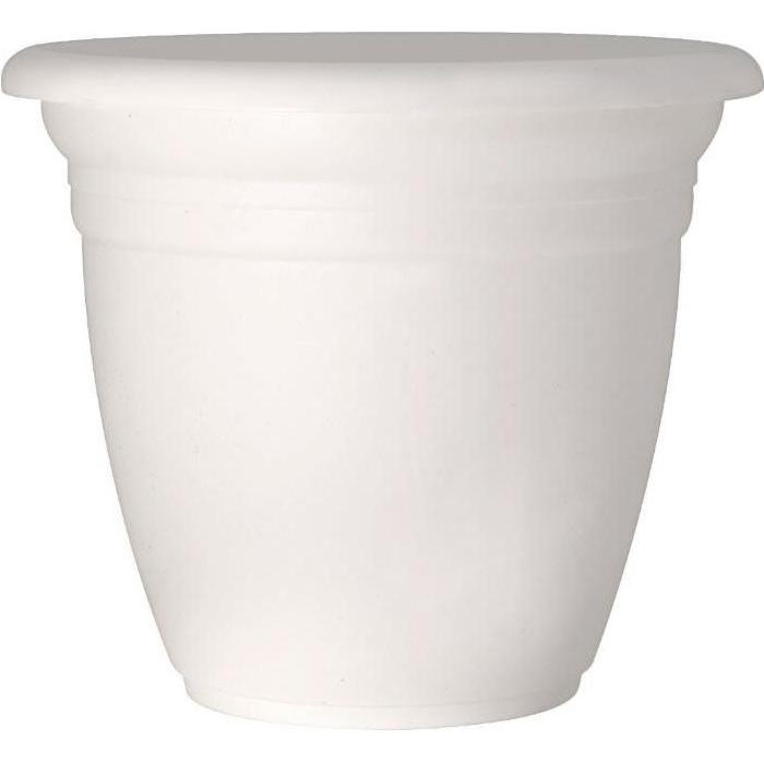 Domoletti, Vaso da fiori, Plastic pot, TE000021-110, Ø 21 cm, white