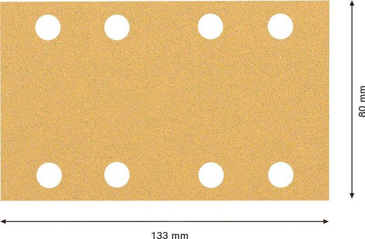 Immagine prodotto Bosch Professional Zubehör Accessori 2608901662 Carta abrasiva per levigatrice orbitale grana 80 (L (80)