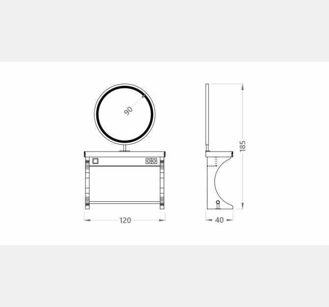 Produktbild Alpeda Woody Circle Mdf