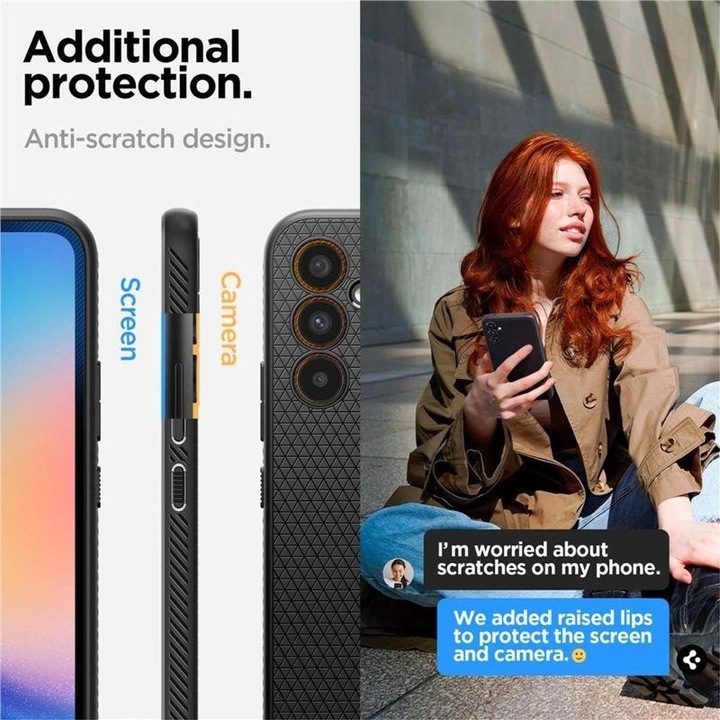 Produktbild Spigen Liquid Air Case für A346B Samsung Galaxy A34 - matt black (Samsung Galaxy A34 5G)