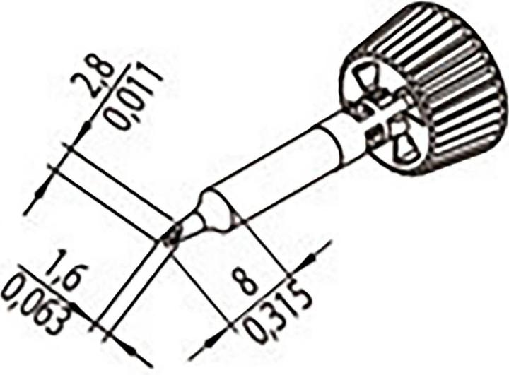 Image du produit 0142WDLF16/SB Pointe à souder Taille de la pointe 1.60 mm Contenu 1 pc. (Panne de soudure)